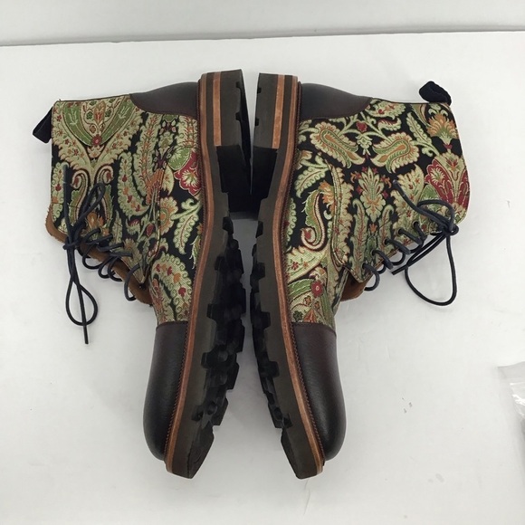 TAFT Men’s NWOT Jack Boot Kashmir Pattern Made in Spain Size EU 44.5 - US 11.5 main image 5